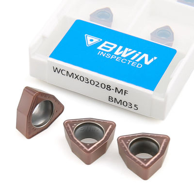 Wcmx 030208 CNC درج کاربید فولاد ضد زنگ درج کاربید تنگستن